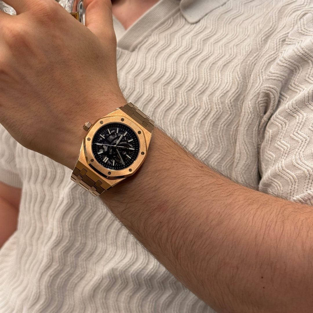 ROYAL SEIKOAK | ROSE GOLD SKELETON