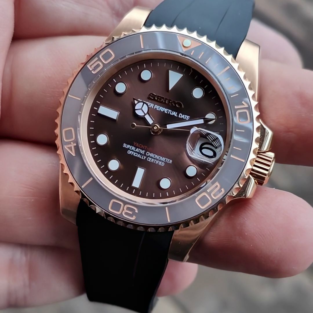 SEIKOMARINER | ROSE GOLD - BLACK