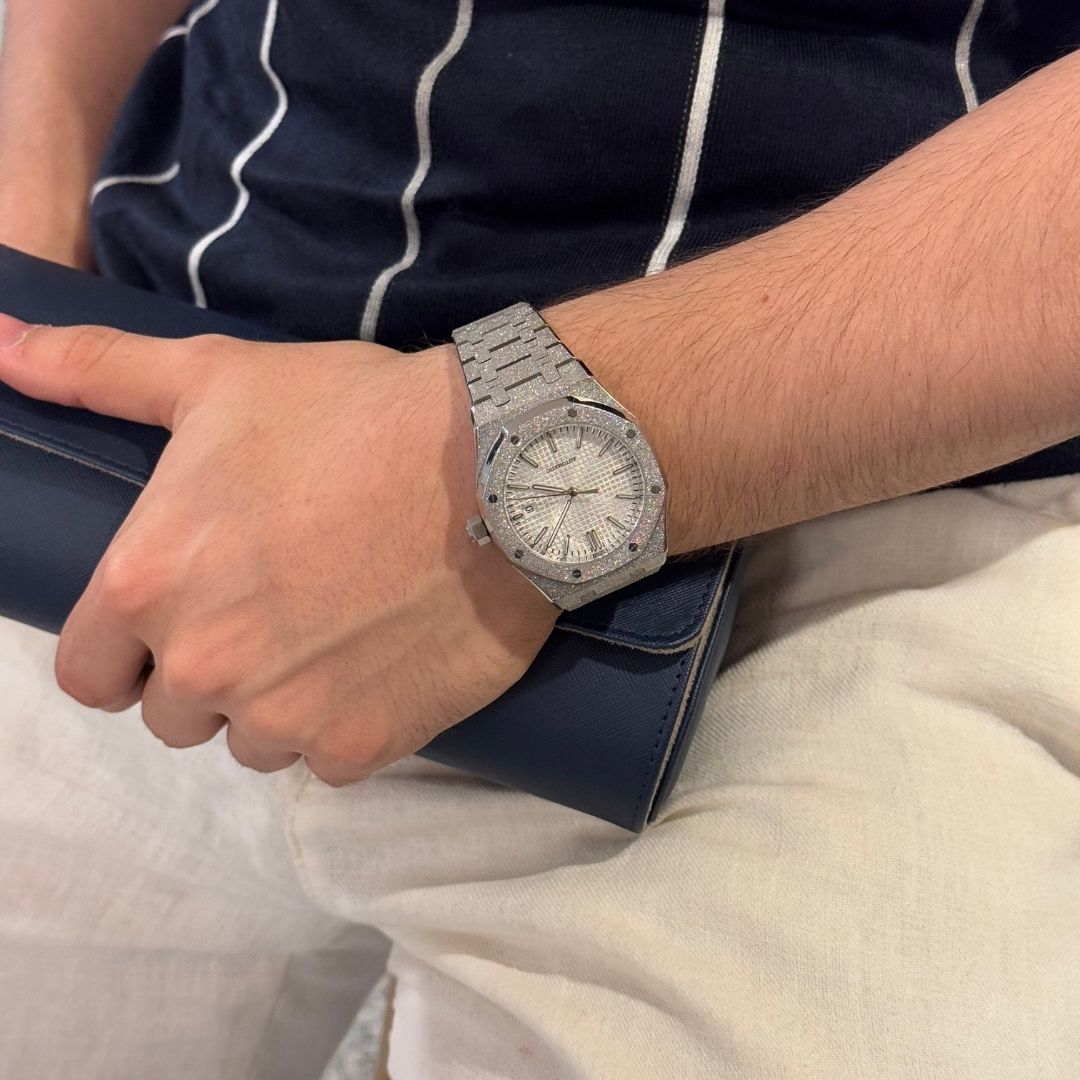 ROYAL SEIKOAK | WHITE ICED OUT