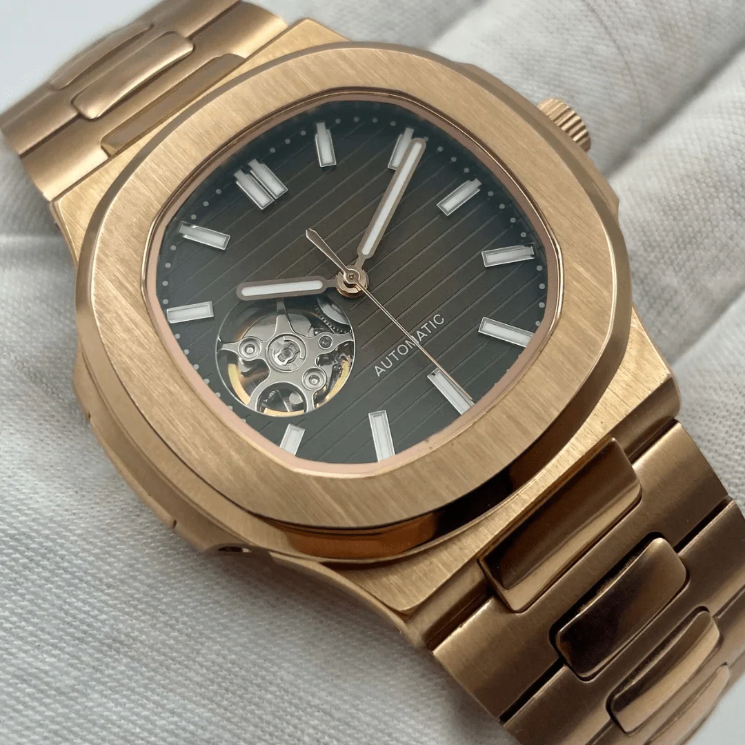 NAUTIKO | ROSE GOLD CHOCOLATE OPEN HEART