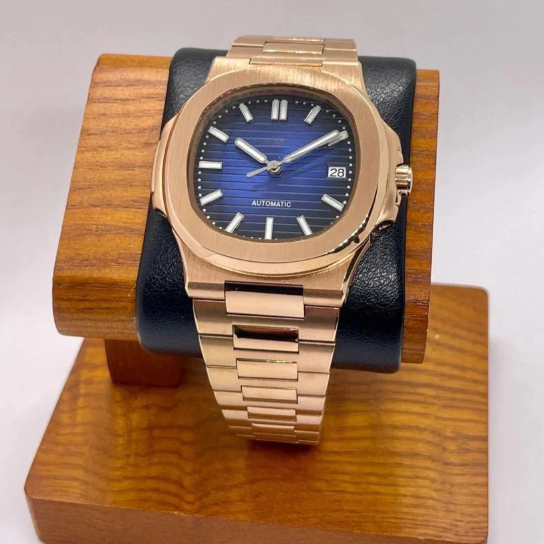 NAUTIKO | ROSE GOLD ROYAL BLUE