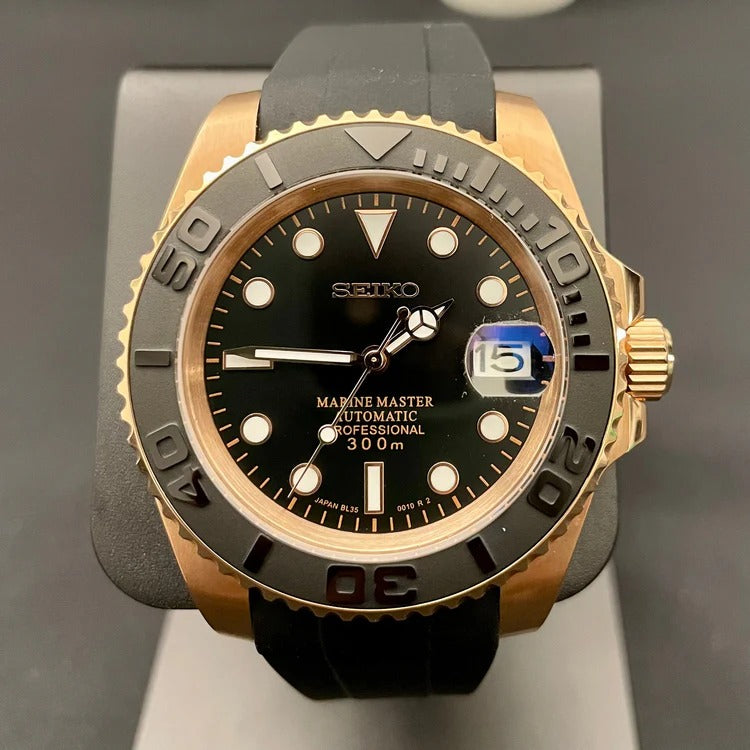 SEIKOMARINER | ROSE GOLD - BLACK