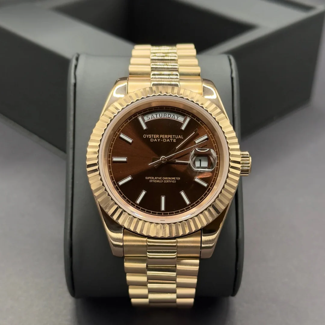 SEIKOJUST | DAYDATE ROSE GOLD CHOCOLATE