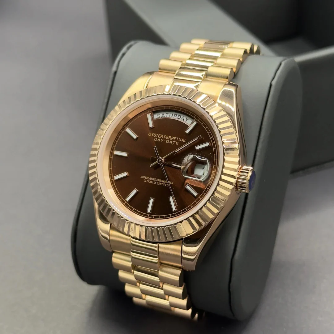 SEIKOJUST | DAYDATE ROSE GOLD CHOCOLATE