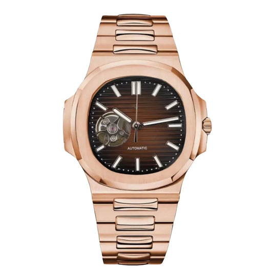 NAUTIKO | ROSE GOLD CHOCOLATE OPEN HEART