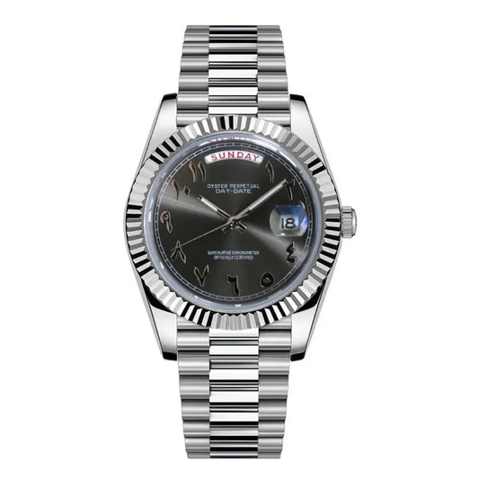 SEIKOJUST | DAYDATE ARABIC DEEP GREY