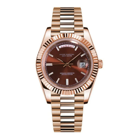 SEIKOJUST | DAYDATE ROSE GOLD CHOCOLATE